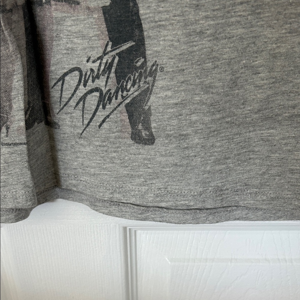GAP Heather Gray V-Neck Dorty Dancing 🕺🏻 Graphic Tee - Picture 4 of 5